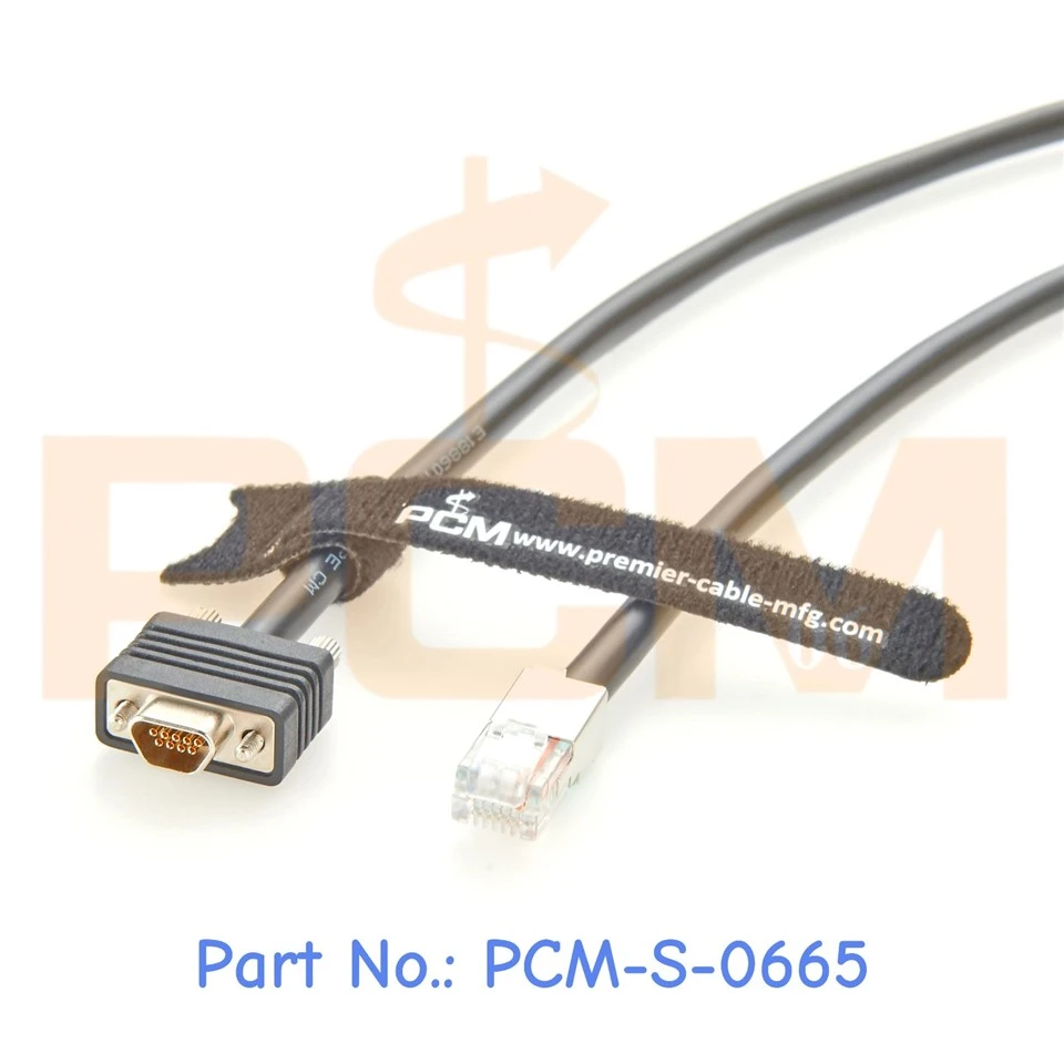 Micro DB9 To RJ12 SPS Serial Cable