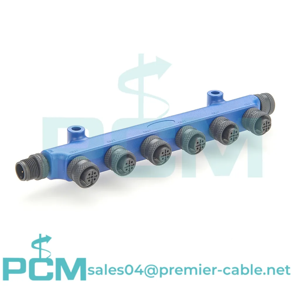 NMEA 2000 5 Dáileoir 6bhealach Ceanglóir Ilphort T pin 8