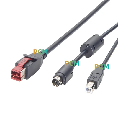 Cumhachtaithe USB Go USB-B Cábla Cumhachta 24V Hosiden